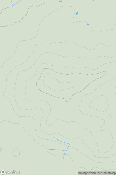 Thumbnail image for Warden Hill [The River Tees to The Wash] showing contour plot for surrounding peak